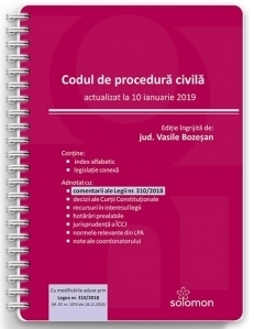 Codul de procedura civila (actualizat la 10 ianuarie 2019)