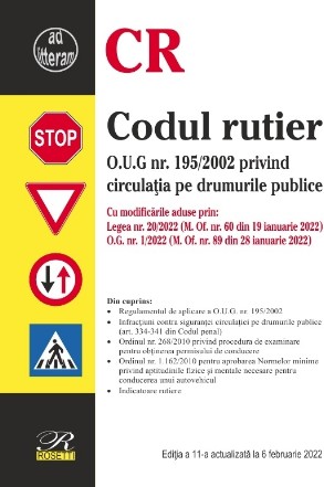 Codul rutier,O.U.G. nr. 195/2002 privind circulaţia pe drumurile publice