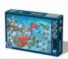 Colectie Cartoon - Iarna - Puzzle 1000 piese (14+, 68 x 47 cm)