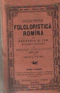 Colectiune folcloristica romana din Racasdia si Jur, Editia prima