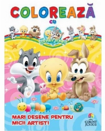 Colorează cu Baby Looney Tunes. Mari desene pentru micii artişti