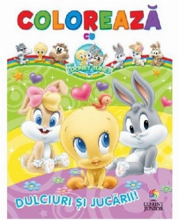 Colorează cu Baby Looney Tunes. Dulciuri şi jucării!