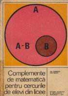 Complemente matematica pentru cercurile elevi