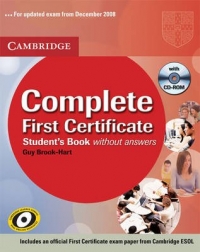 Complete First Certificate Student's Book Pack