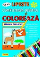 Completeaza desenul coloreaza animale salbatice