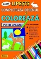 Completeaza desenul si coloreaza pui de animale