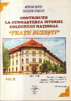 Contributii cunoasterea istoriei Colegiului National