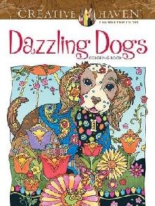 Creative Haven Dazzling Dogs Coloring Book