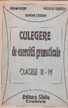 Culegere exercitii gramaticale Clasele