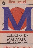 Culegere matematici pentru admiterea liceu