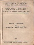 Culegere de probleme de analiza matematica