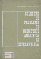 Culegere probleme geometrie analitica diferentiala