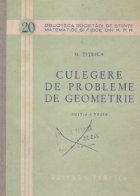 Culegere de probleme de geometrie, Editia a III-a