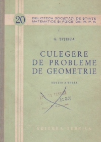 Culegere de probleme de geometrie, Editia a III-a