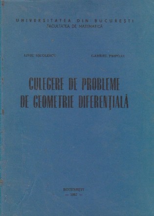 Culegere de probleme de geometrie diferentiala