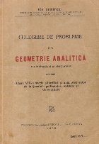 Culegere probleme Geometrie Analitica indicatiuni