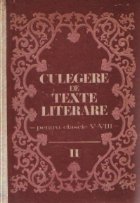 Culegere texte literare Pentru clasele