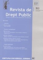 Cuprins Revista de Drept Public nr. 1/2013