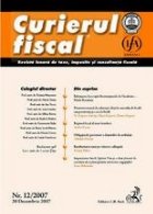 Curierul fiscal, nr. 12/2007