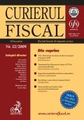 Curierul fiscal, Nr.12/2009