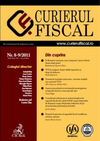 Curierul fiscal, Nr. 8-9/2011