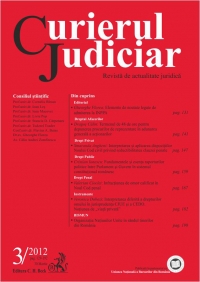 Curierul Judiciar, Nr. 3/2012