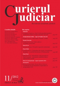 Curierul Judiciar, Nr. 11/2012