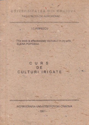 Curs de culturi irigate