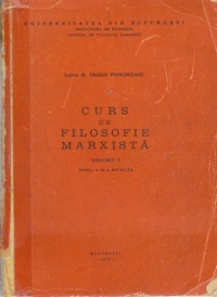 Curs de filosofie marxista, Volumul I