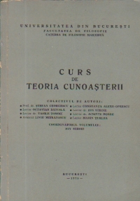 Curs de Teoria Cunoasterii