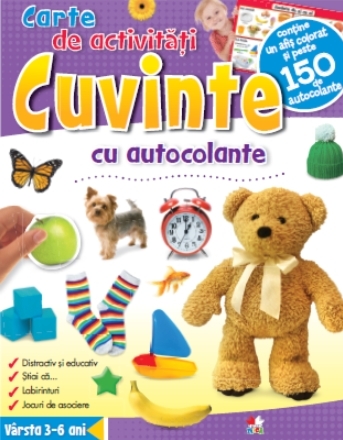 Cuvinte. Carte de activități cu autocolante