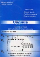 Cygnus, revista de fizica pentru invatamantul preuniversitar, Anul I, nr. 1/2004