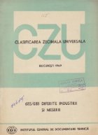 CZU 683/688 - Diferite industrii si meserii