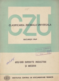 CZU 683/688 - Diferite industrii si meserii