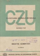 CZU - Industrie alimentara. Extrase