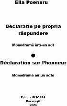 Declaraţie propria răspundere monodramă într