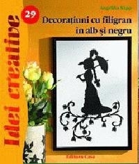 Decoratiuni cu filigran in alb si negru