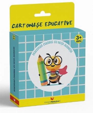 Descoperă CULORILE cu Nuța Albinuța (12 cartonaşe educative)