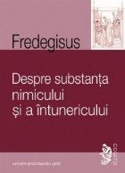 Despre substanta nimicului si a intunericului