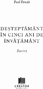 Deşteptământ în cinci ani învăţământ