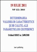 Determinarea valorilor caracteristice si de calcul ale parametrilor geotehnici - editia I - 19 iulie 2011