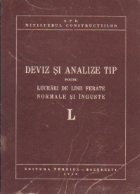 Deviz analize tip pentru lucrari