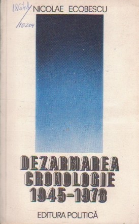 Dezarmarea - Cronologie 1945-1978