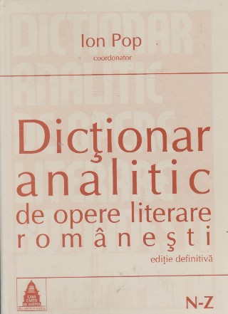 Dictionar analitic de opere literare romanesti (N-Z)