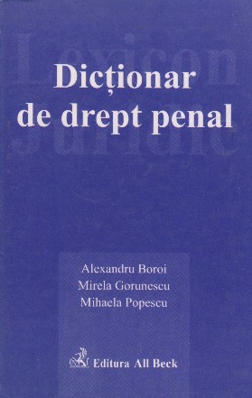 Dictionar de drept penal