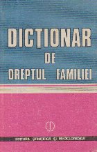 Dictionar dreptul familiei