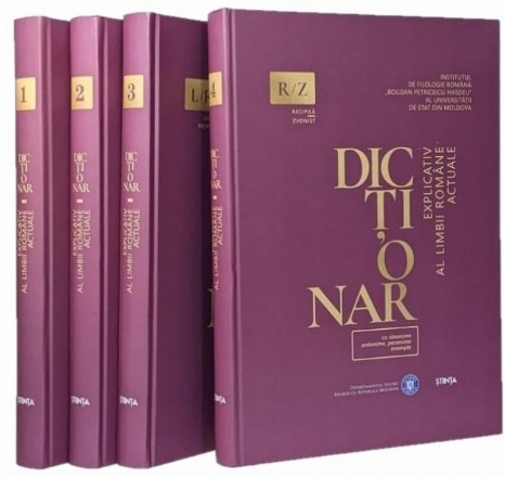 Dictionar explicativ al limbii romane actuale (cu sinonime, antonime, paronime, exemple). Editie in 4 volume