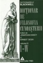 Dictionar de filosofia cunoasterii Volumul II