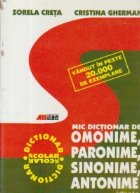 DICTIONAR DE OMONIME, PARONIME, SINONIME, ANTONIME