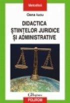 Didactica stiintelor juridice si administrative